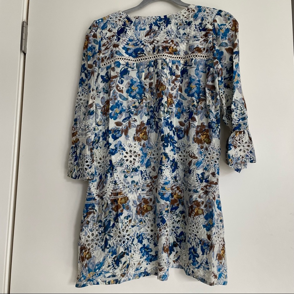 Sundance Delphine Floral Eyelet Tunic